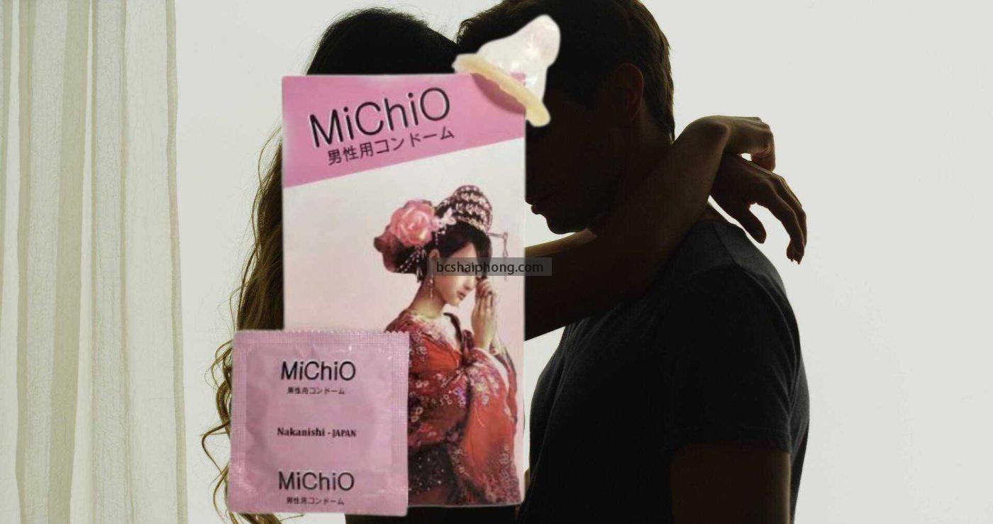 Bao cao su Michio nhật bản siêu mỏng có gân, size nhỏ