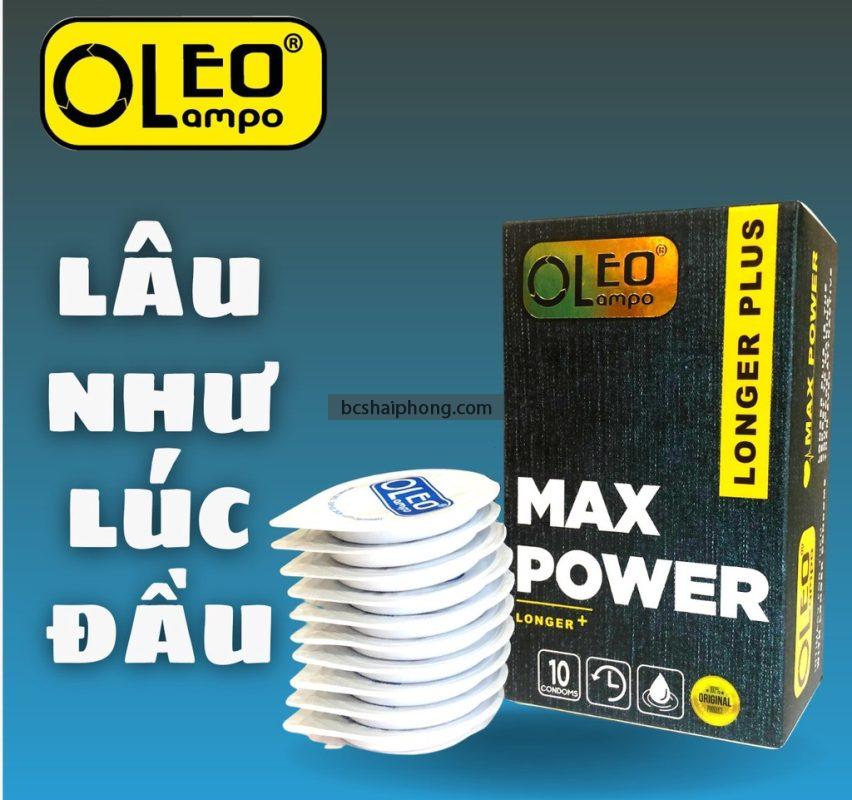 Bao cao su Oleo Lampo Max Power Gai Nổi Kéo Dài – Bứt phá phong độ, đánh thức cảm xúc cực khoái