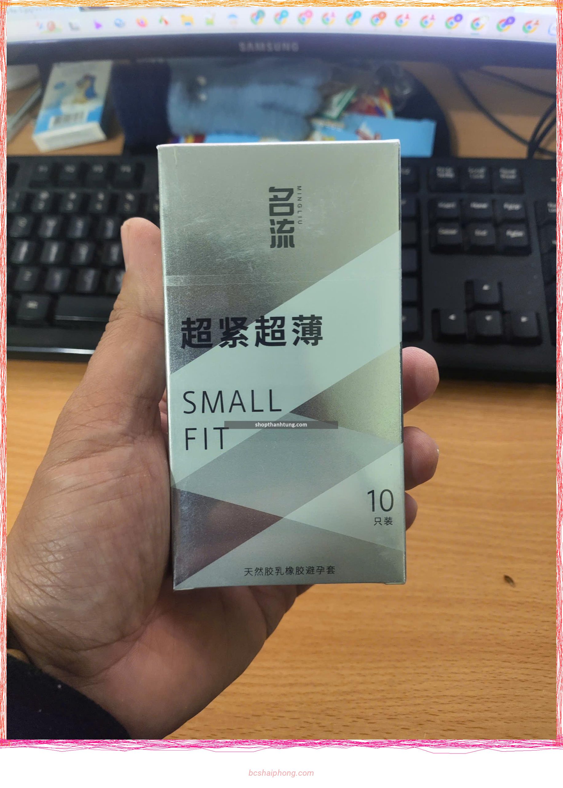 Bao cao su nho size 45mm small fit sieu mong tron hop 10 cai.jpg