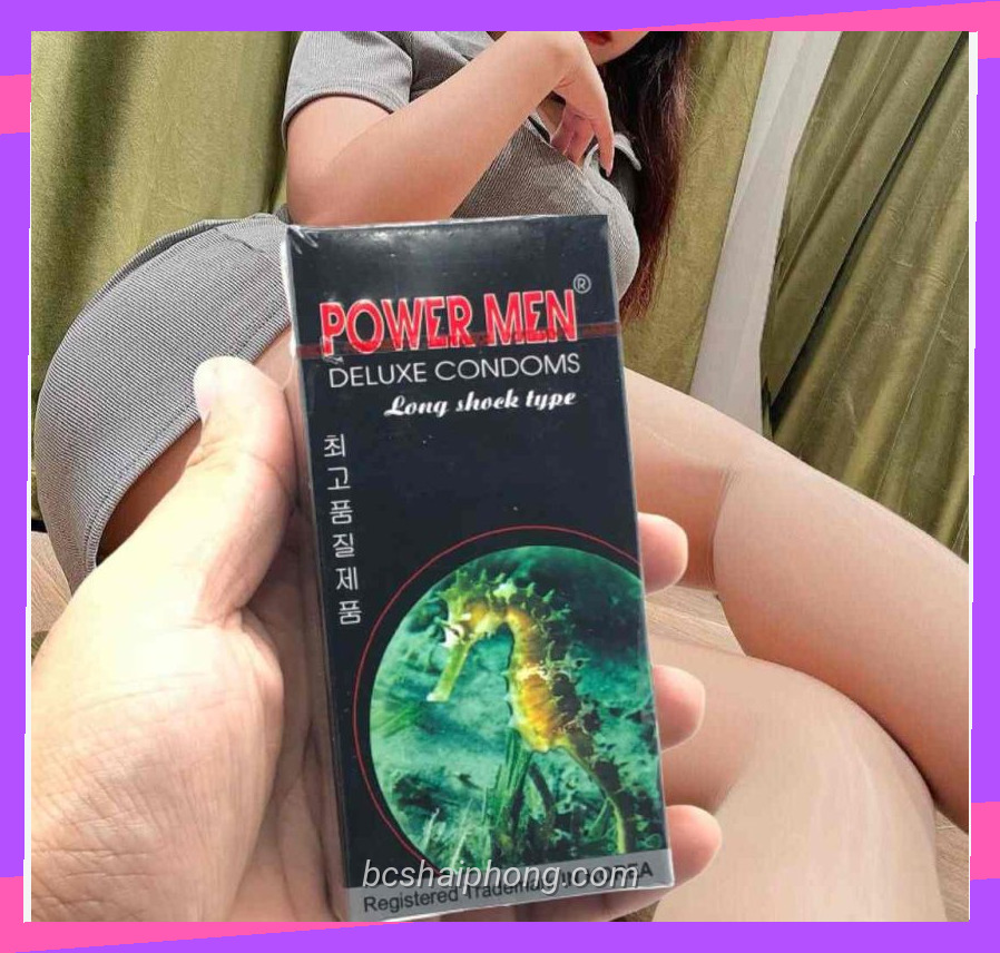 Thiết kế bao cao su powermen 12 theo phong cách chuyên nghiệp