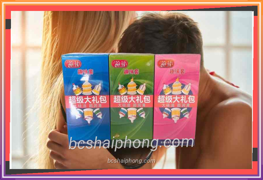 Bộ sưu tập bao cao su gai với bố cục hài hòa