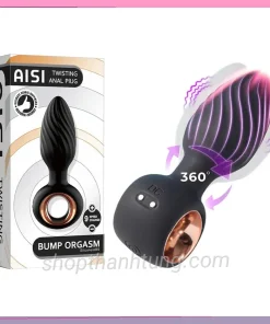 Phích Silicon Xoáy Rung Hậu Môn