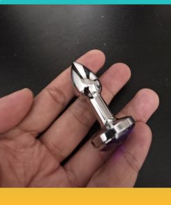 Phích cắm kích thích hậu môn inox đính đá 1.5cm